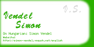 vendel simon business card